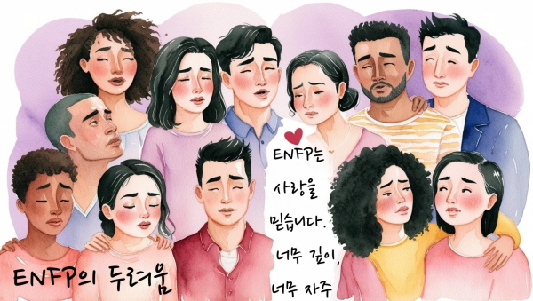 ENFP는 사랑을 믿습니다. 너무 깊이, 너무 자주 ... 에 관한 그림