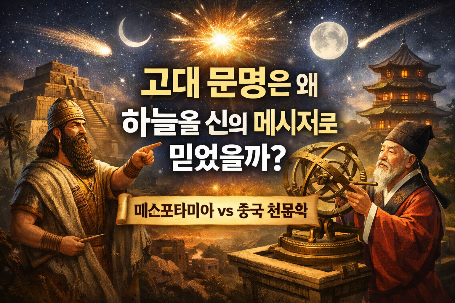 고대 문명은 왜 하늘을 신의 메시지로 믿었을까 메소포타미아와 중국 천문 기록으로 보는 천문학의 시작