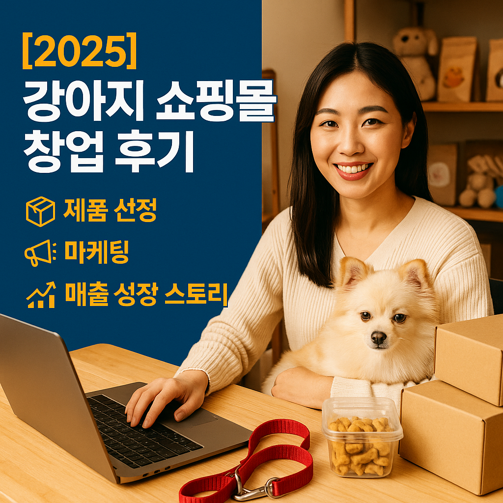 강아지 쇼핑몰 창업 후기 2025 | 제품 선정·마케팅·매출 성장 스토리