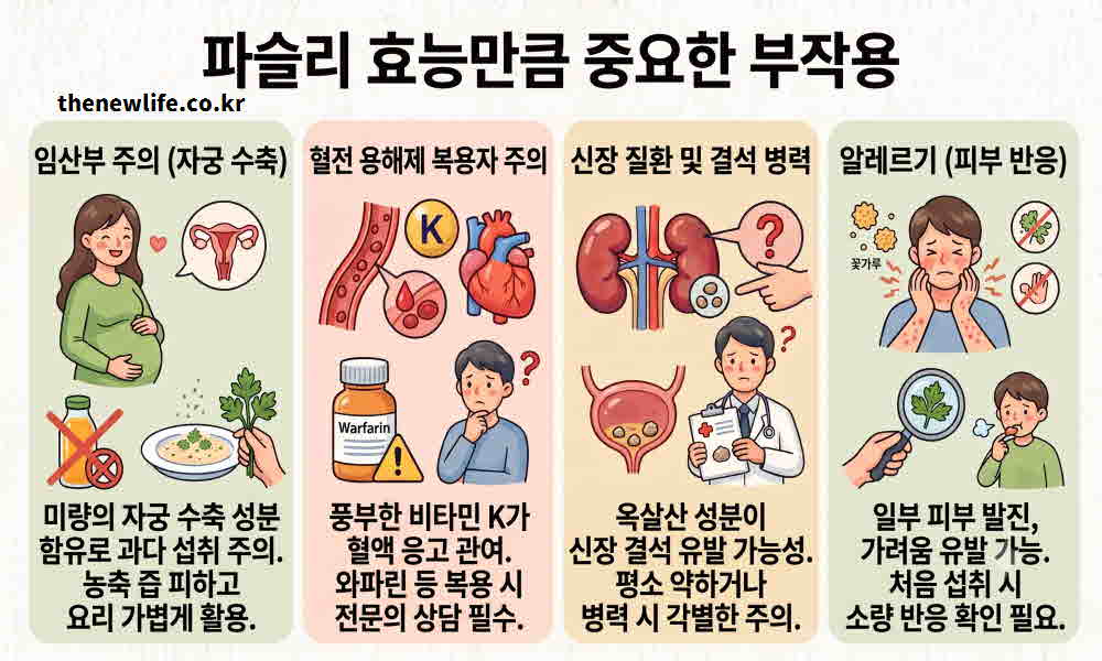 파슬리 효능 부작용