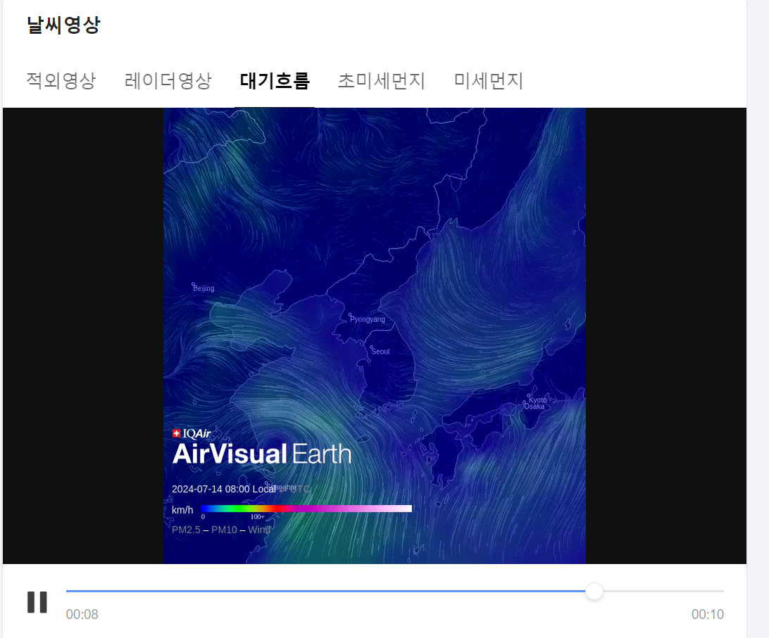 대기흐름정보