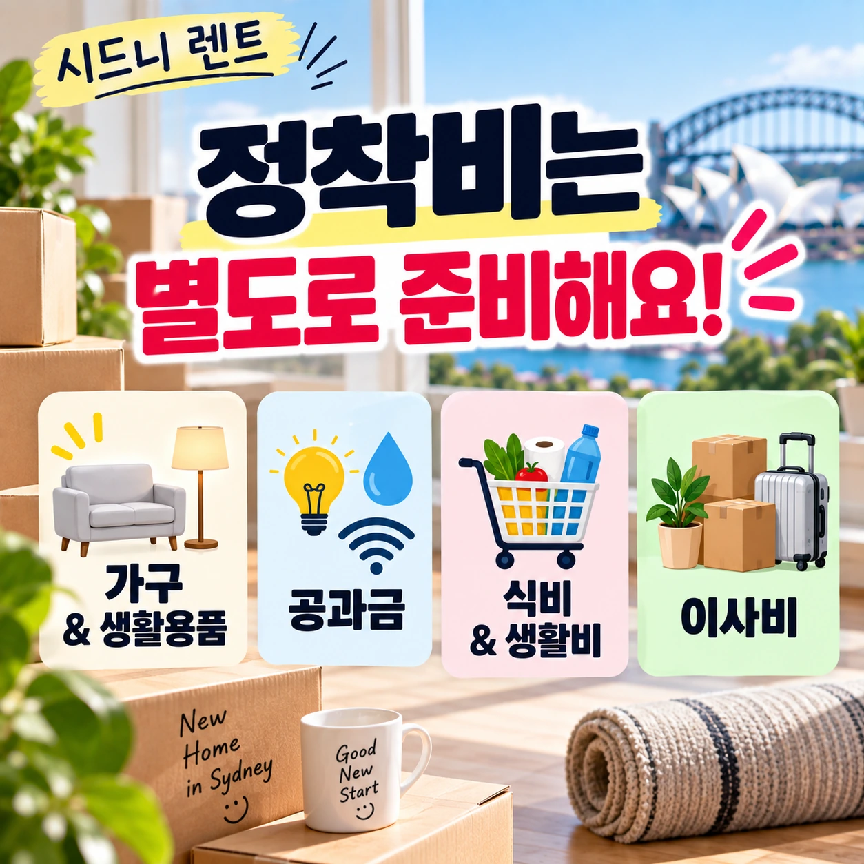 시드니_렌트_8번_정착비_별도준비