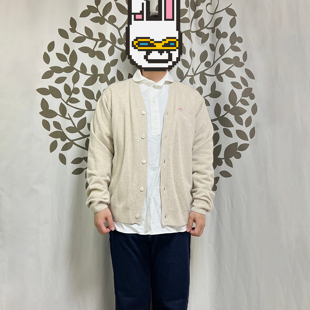 단톤-가디건-착용