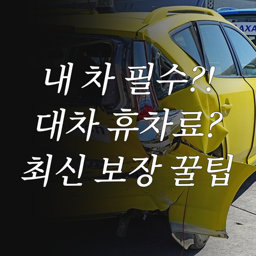 자기차량손해 특약 수리비 외 대차료 ..