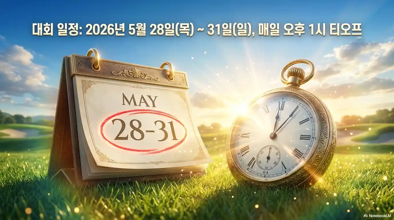 리브 골프 코리아 2026 대회 일정 5월 28일~31일 매일 오후 1시 티오프 캘린더