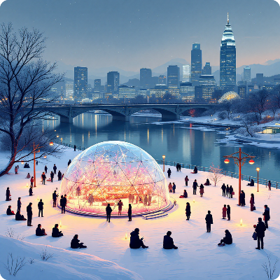 한강페스티벌 겨울 봄ON한강 가상 이미지