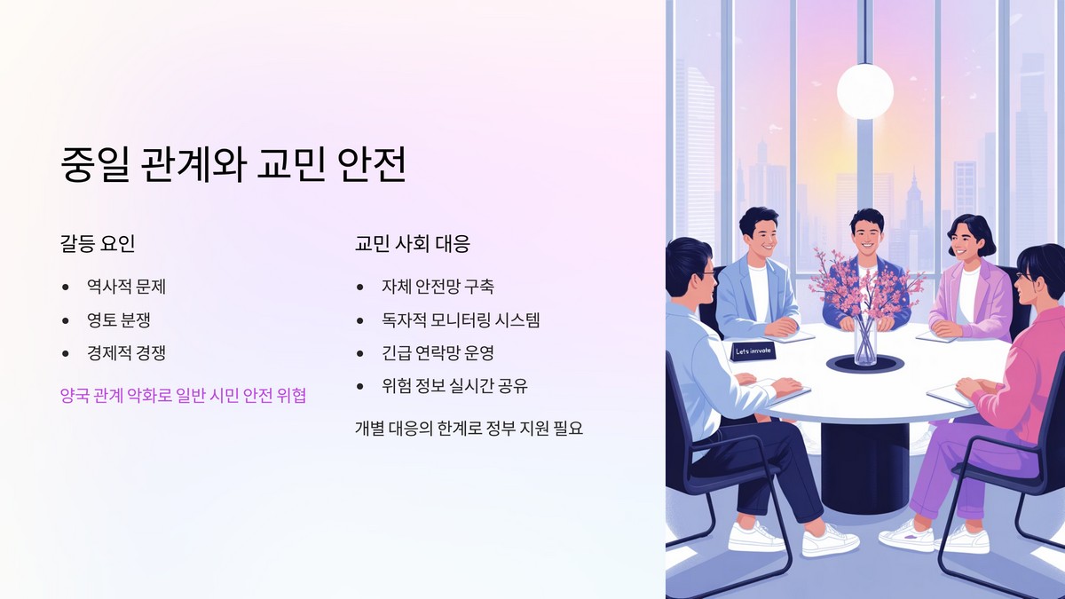 중·일 간 긴장 고조와 교민 안전 우려