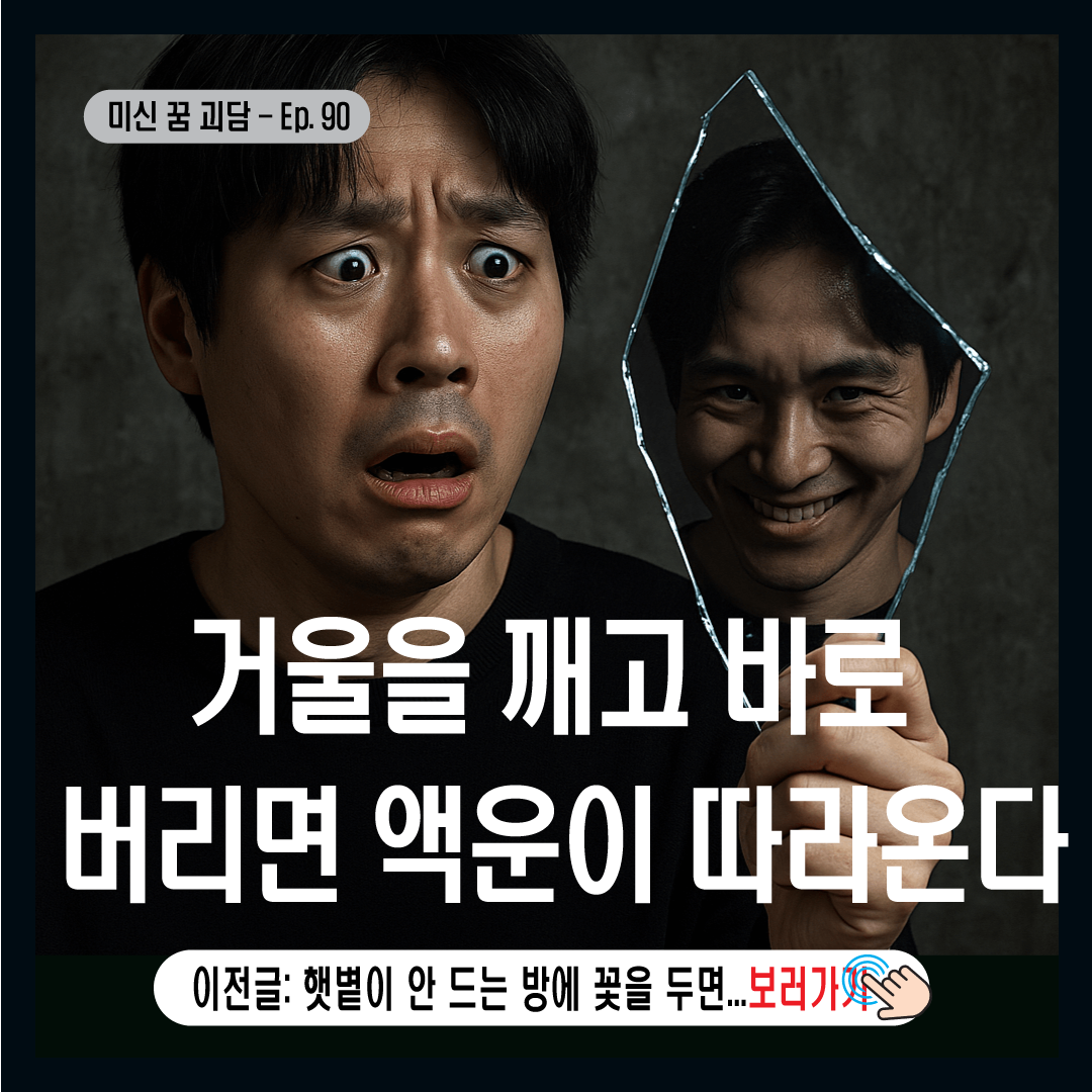 거울을 깨고 바로 버리면 액운이 따라온다-썸네일