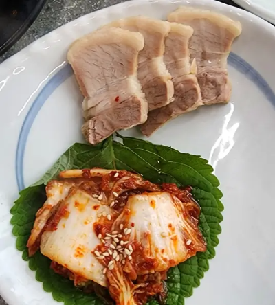 수육-김치