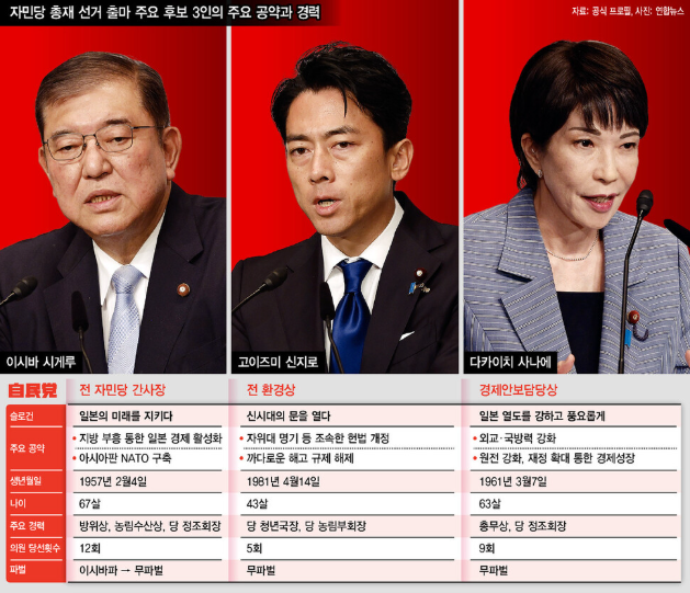 자민당 총재 선거 설명 이미지