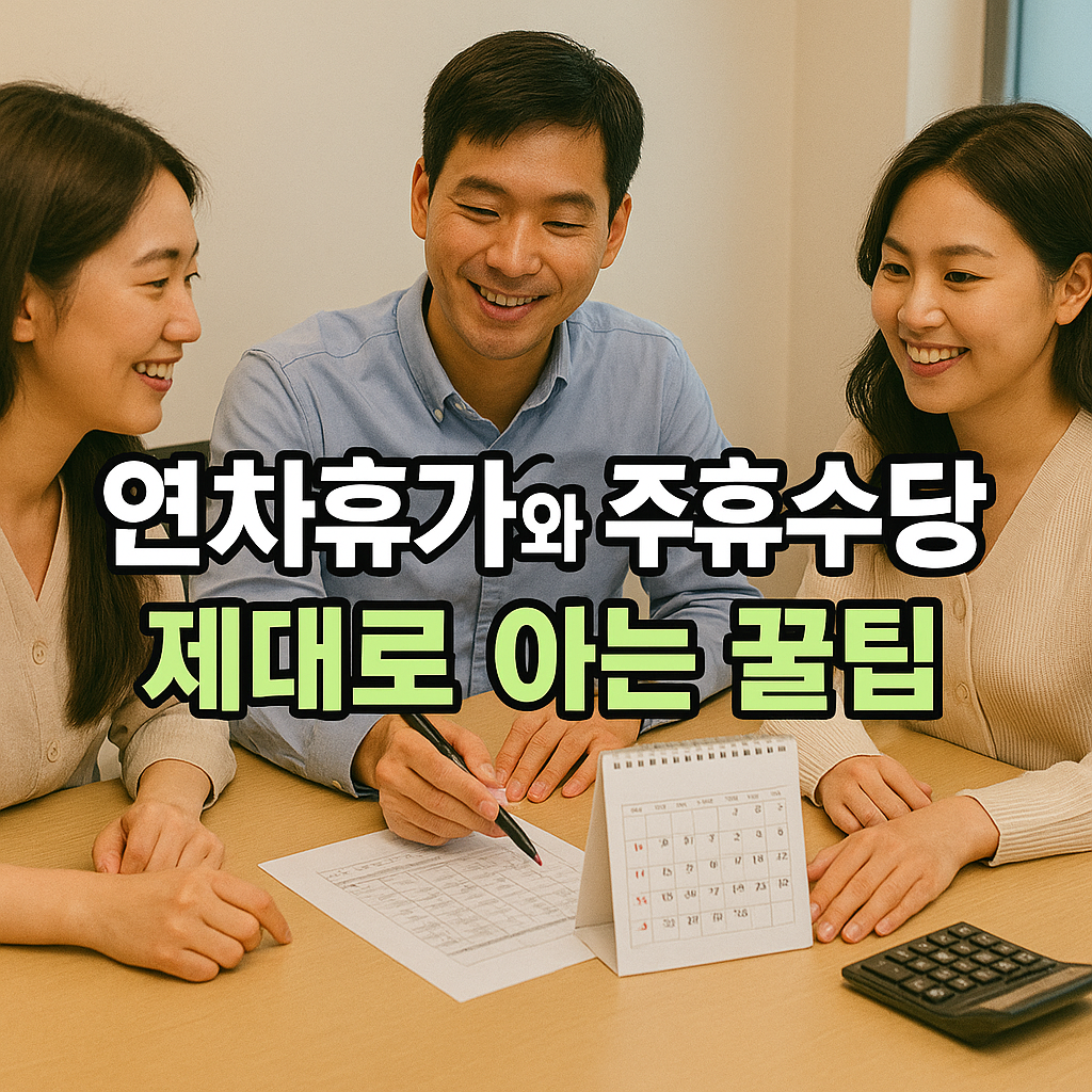 연차휴가와 주휴수당 꿀팁을 공유하는 직장인들