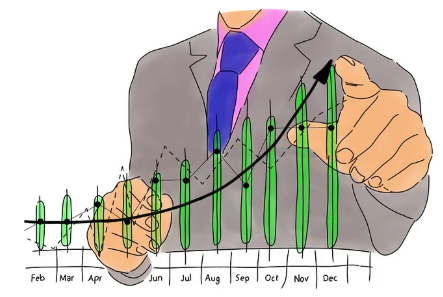 재테크 그래프 사진