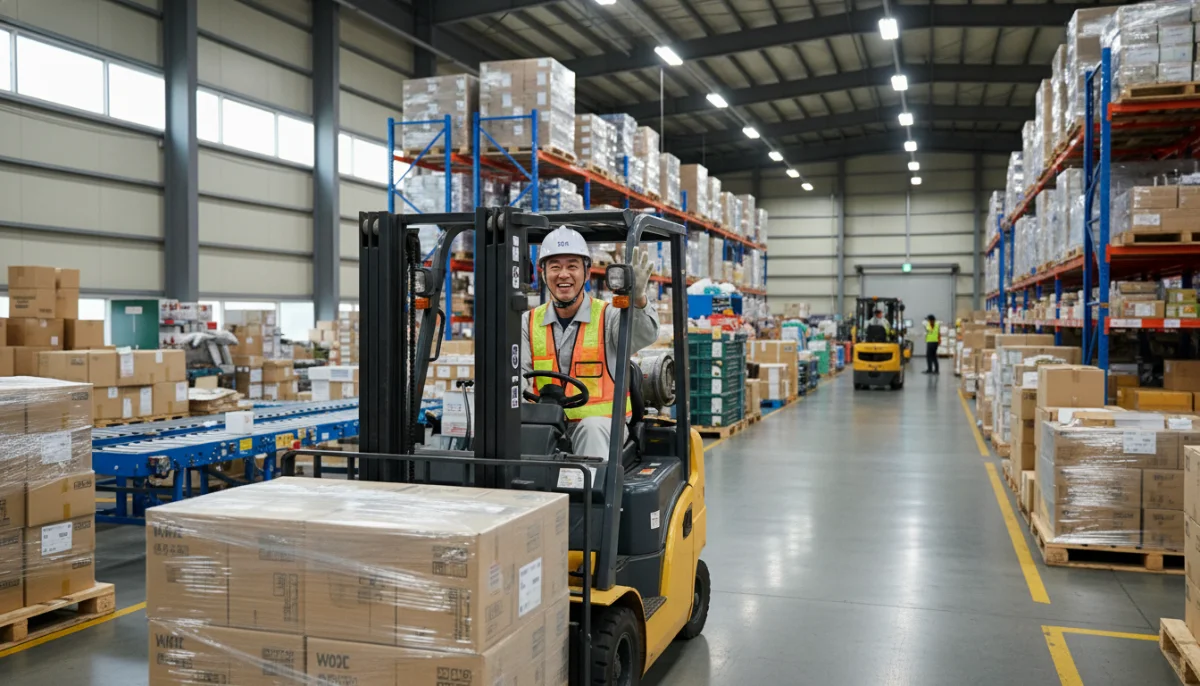 지게차운전기능사 자격증을 활용해 물류 현장에서 재취업에 성공한 50대