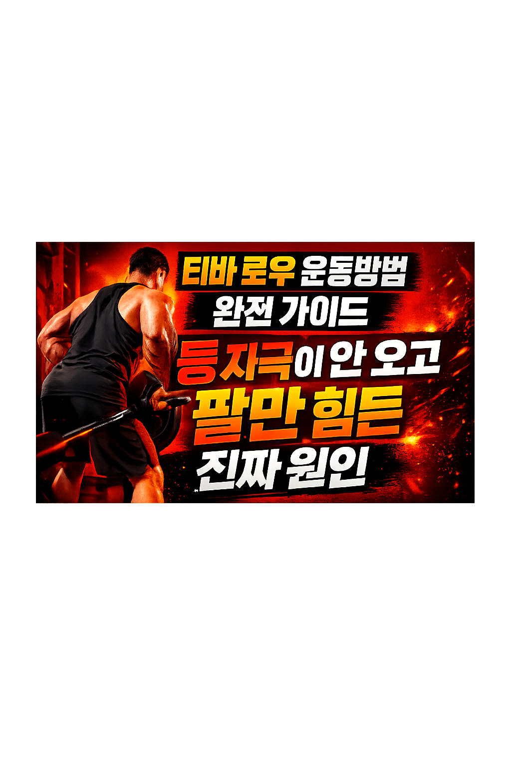 티바 로우 운동방법 완전 가이드