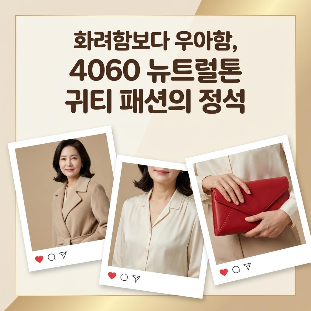 이효리 하객룩 비밀, 뉴트럴톤 중년 패션으로 완성하는 차분한 귀티와 체형 보완법