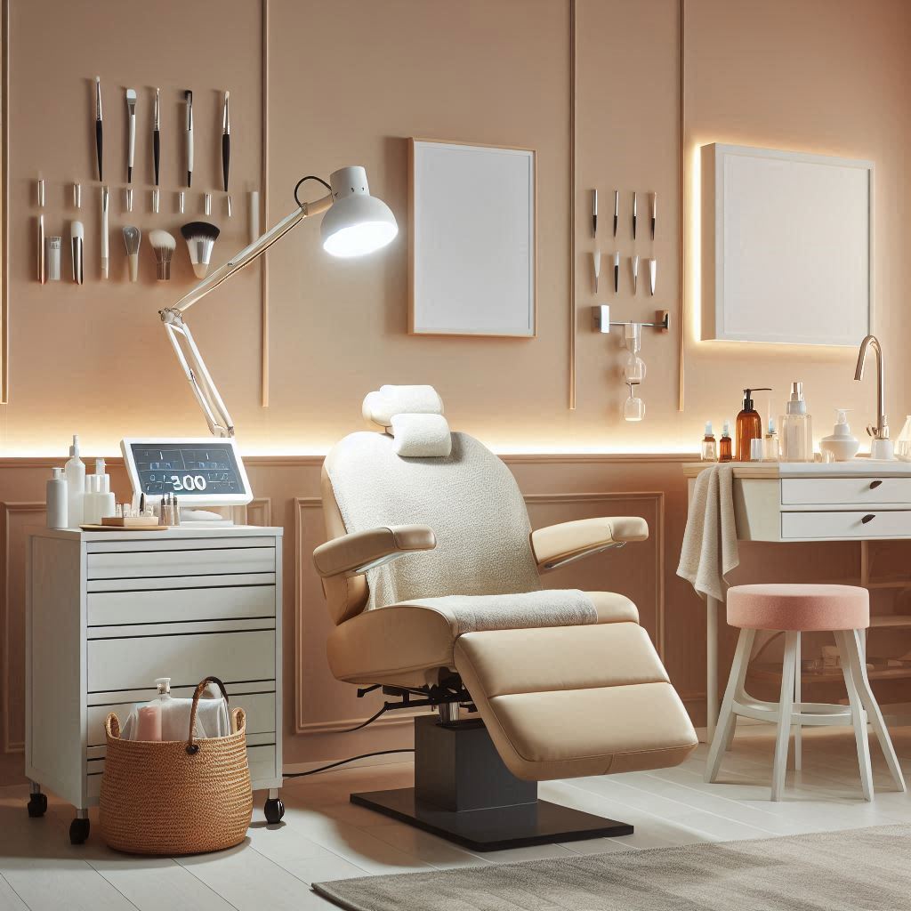 피부,체형관리 샵 배경