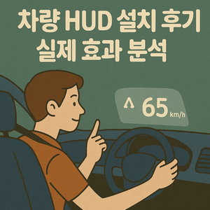 차량 HUD 설치 후기와 실제 효과 분석
