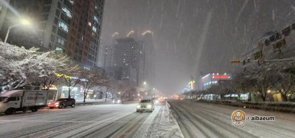 도시의-눈이내린다