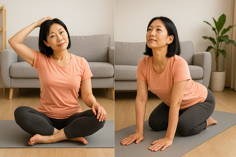 저속노화 스트레칭 루틴 1