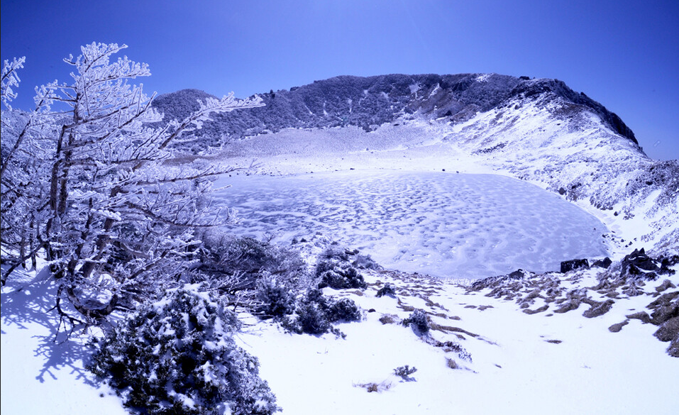 한라산백롬담설경