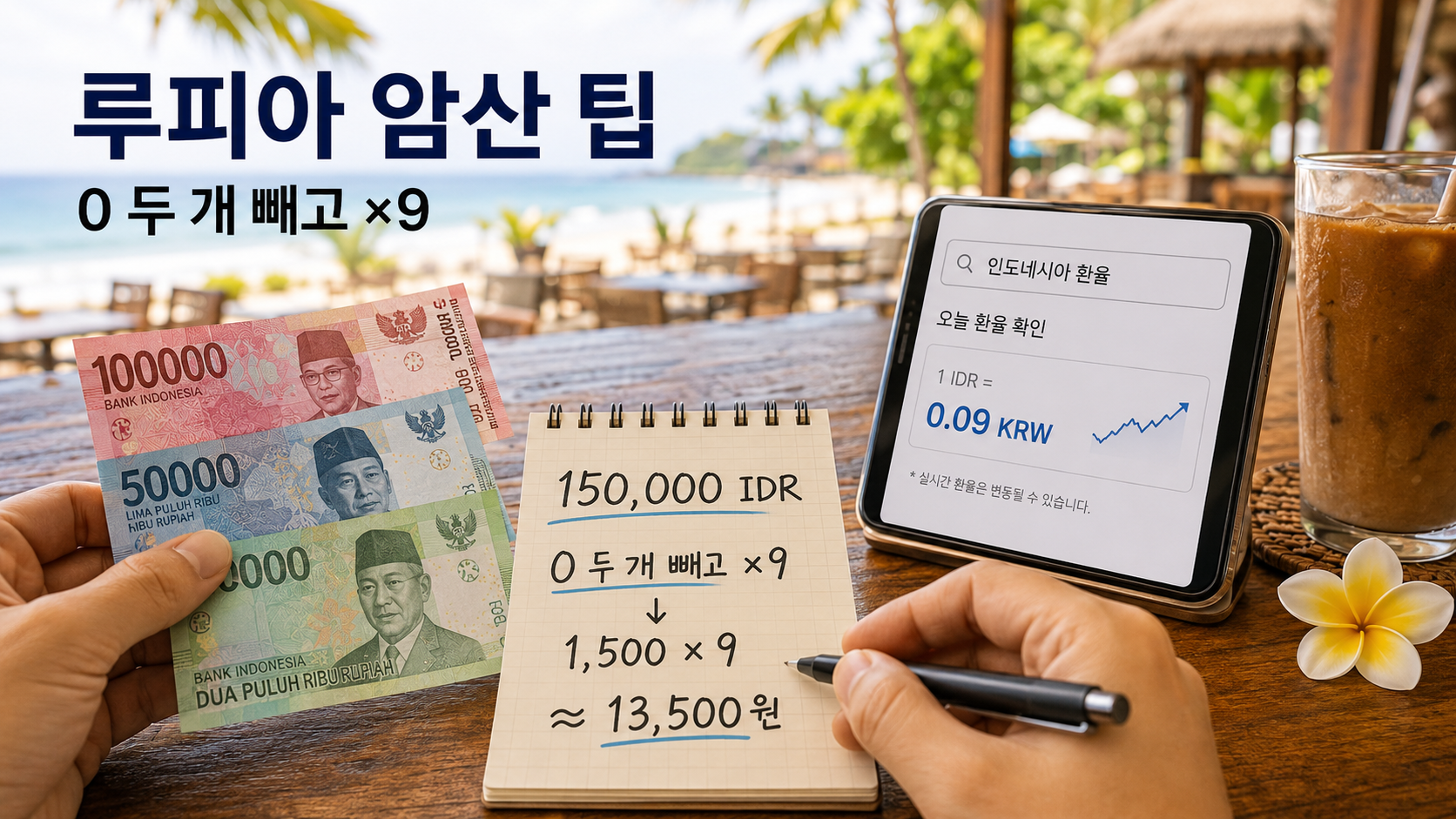 루피아 단위 자릿수 착오를 막는 실전 암산 팁