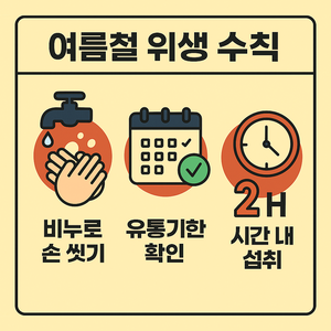 여름철 위생 습관