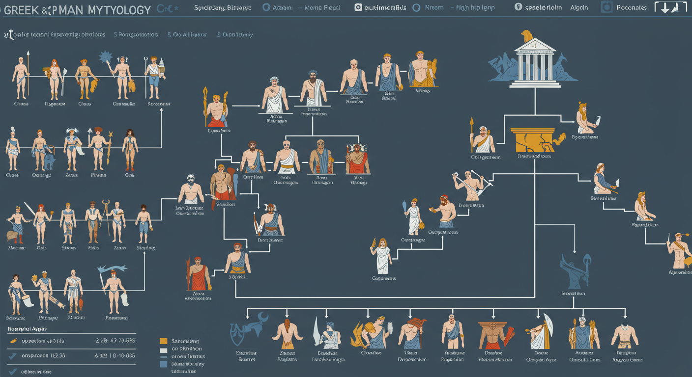 그리스 로마 신화 계보, 한눈에 보는 완벽 가이드