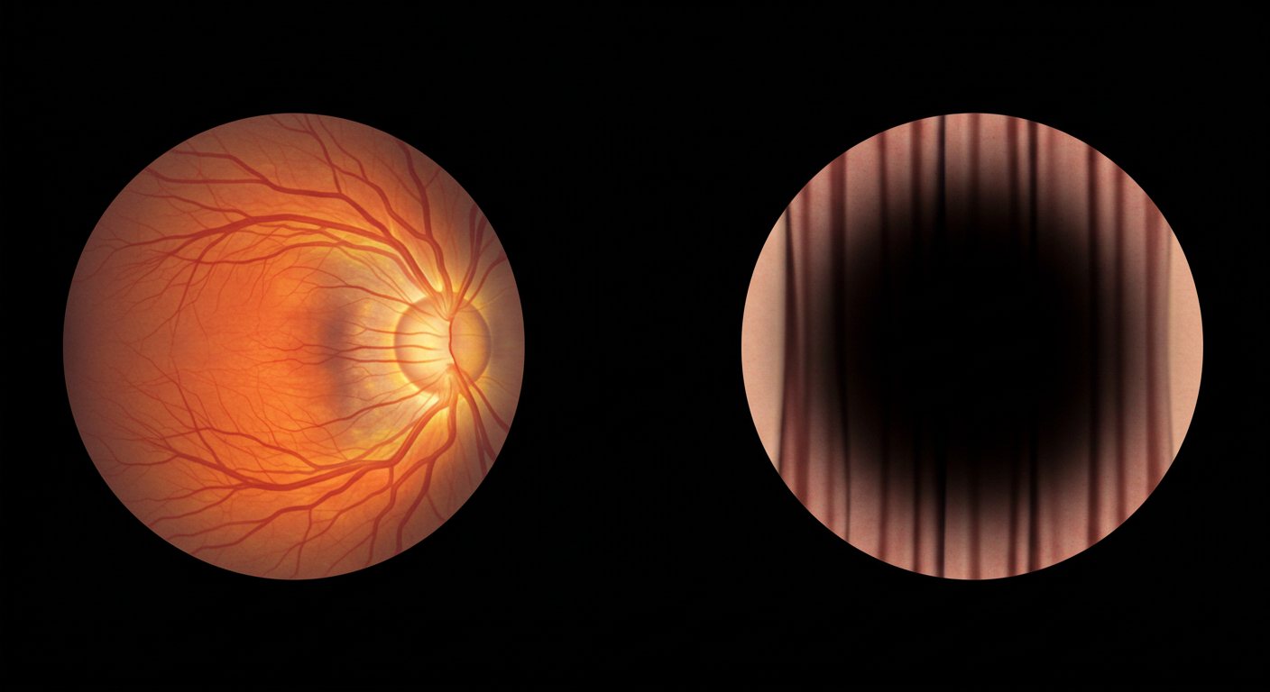 비문증으로 인한 발병할 수 있는 질병 예시 사진1