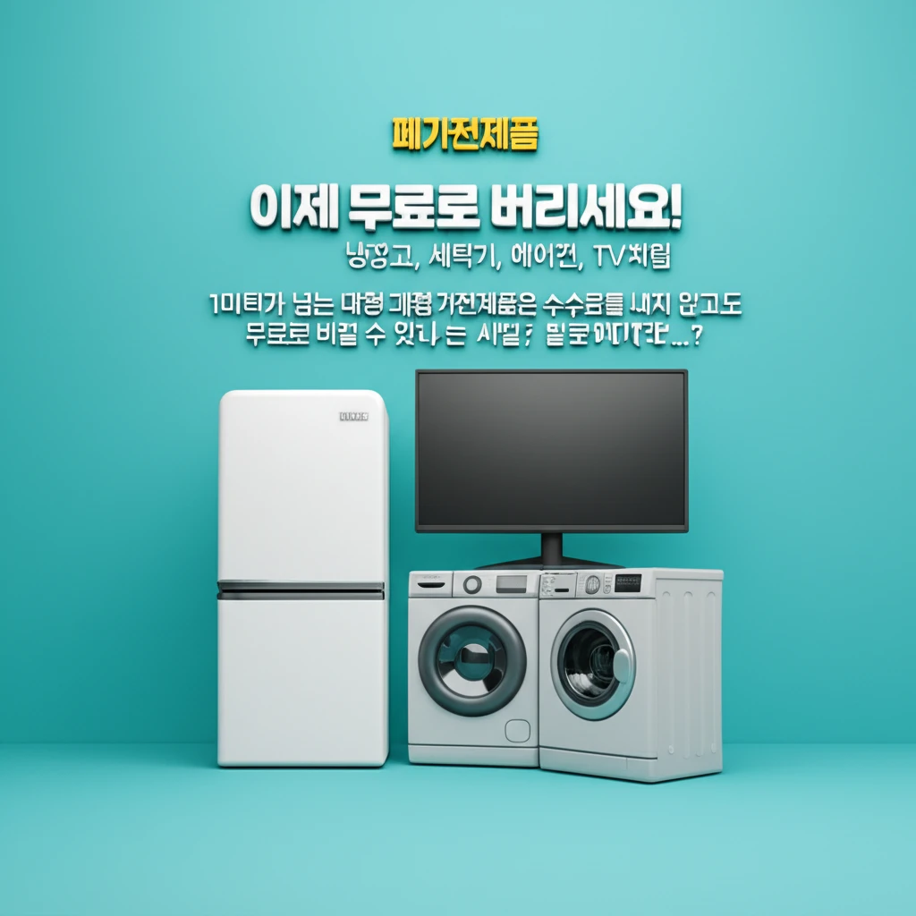 폐가전제품 버릴 때 돈 내지 마세요!..