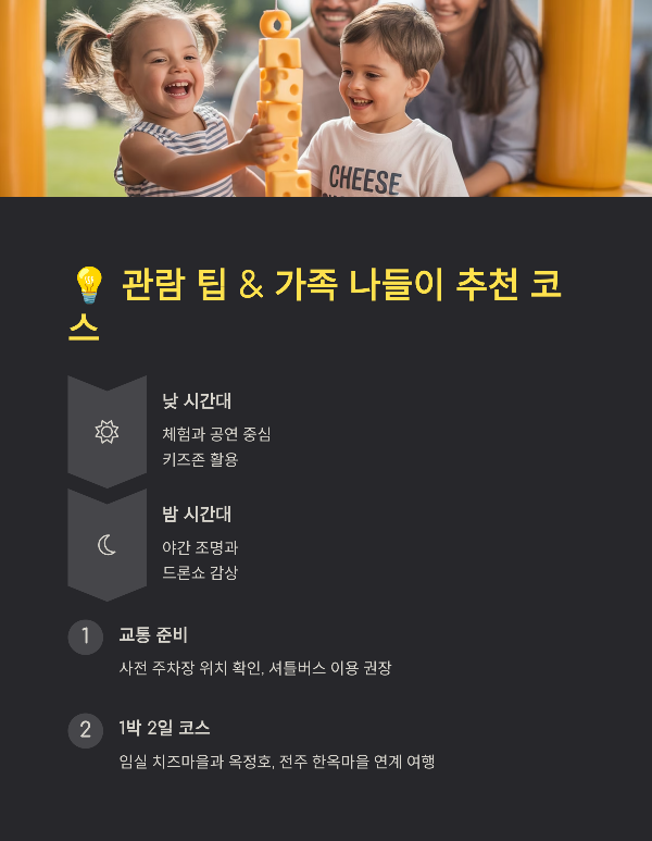 관람 팁 &amp; 가족 나들이 추천 코스