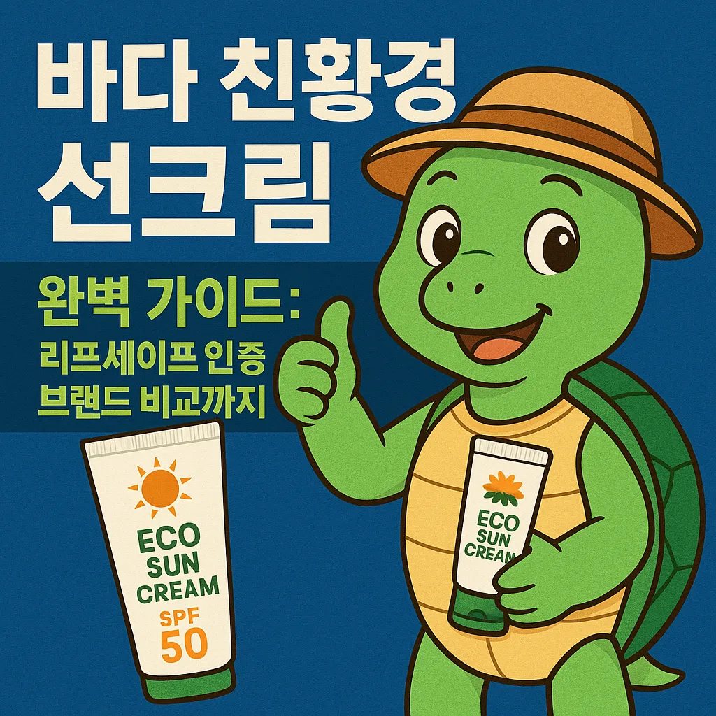 2025 바다 친환경 선크림 : 리프세이프 인증부터 브랜드 비교까지