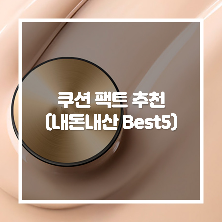 마스크 해제 대비 쿠션 팩트 추천 (내돈내산 Best5)