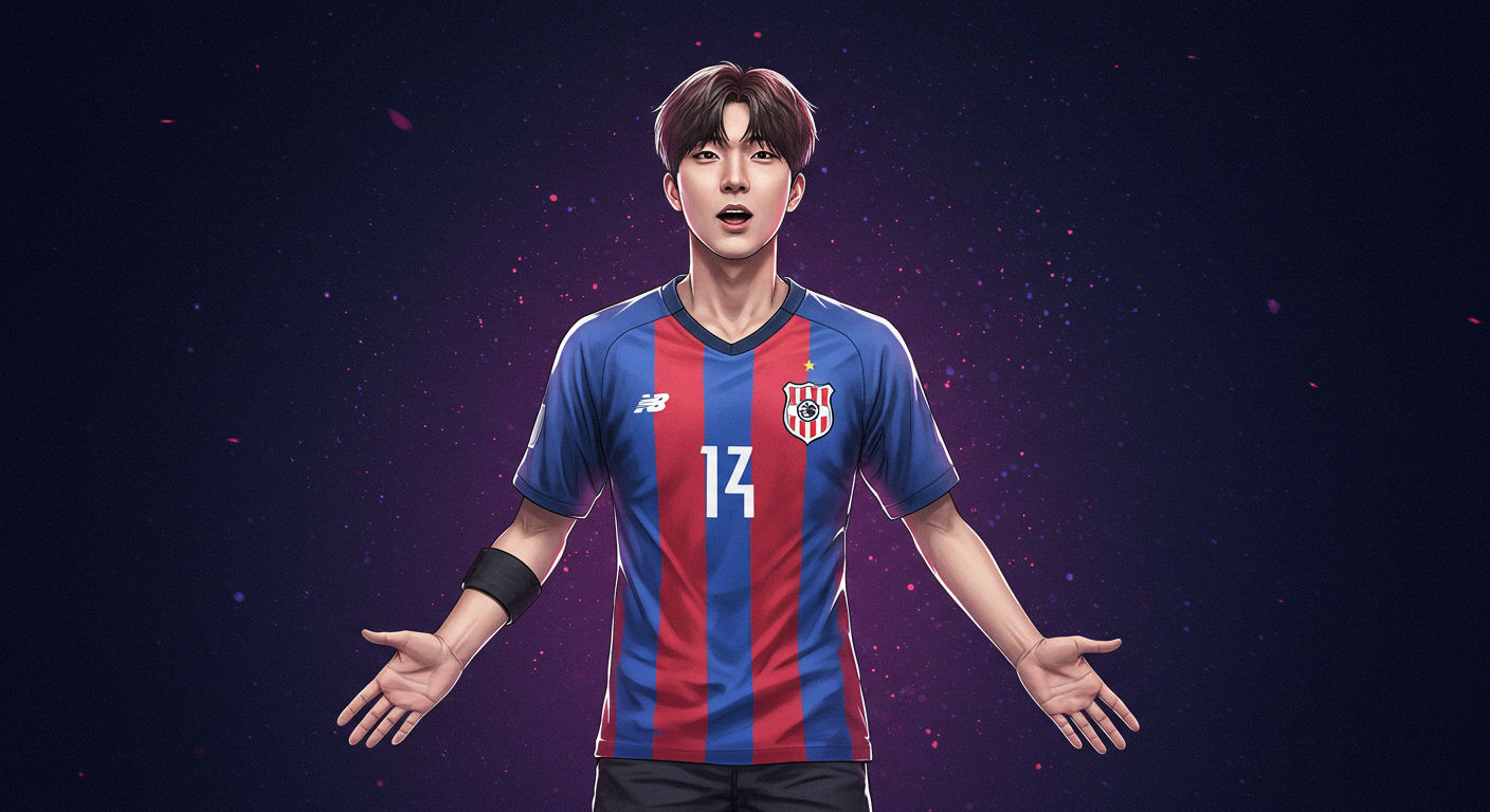 축구 유니폼을 입은 남자 팬