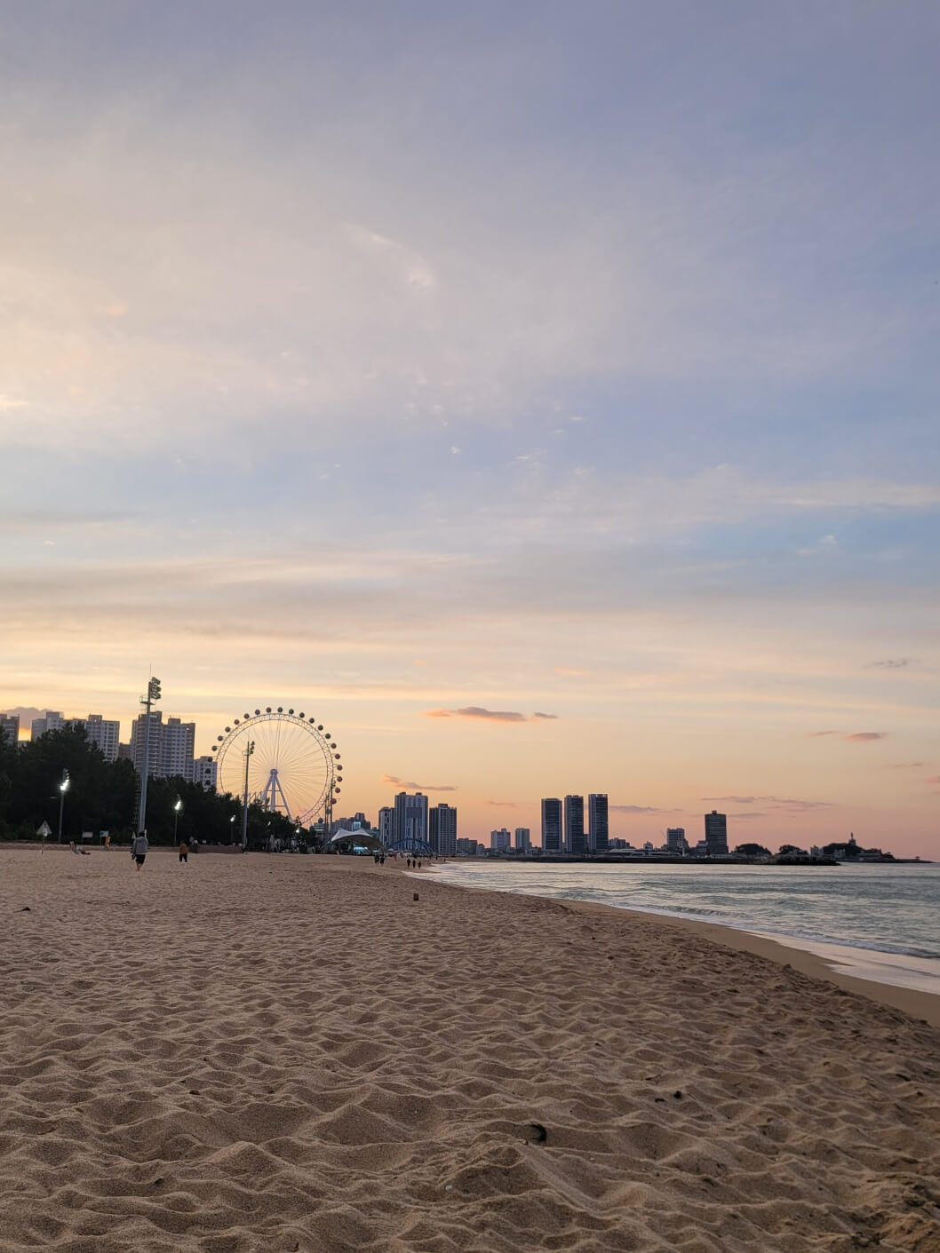 atardecer playa sokcho