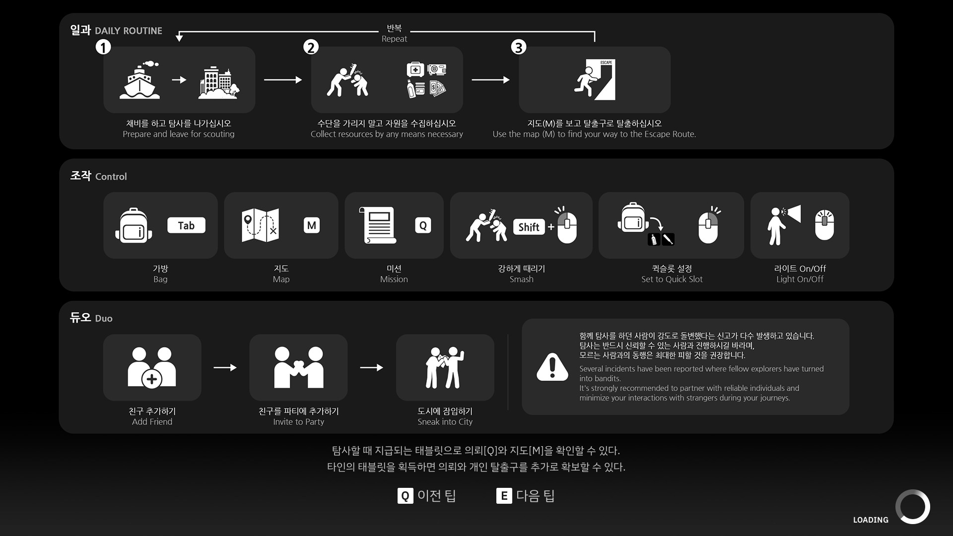 낙원 플레이 도식