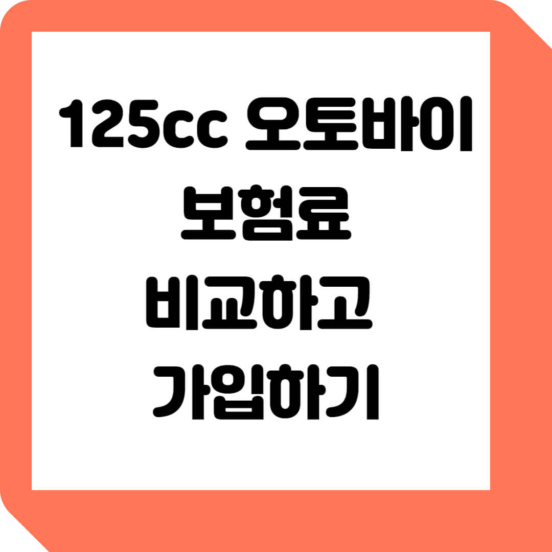 125cc-오토바이-보험료-비교