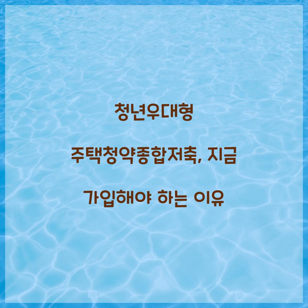 청년우대형 주택청약종합저축