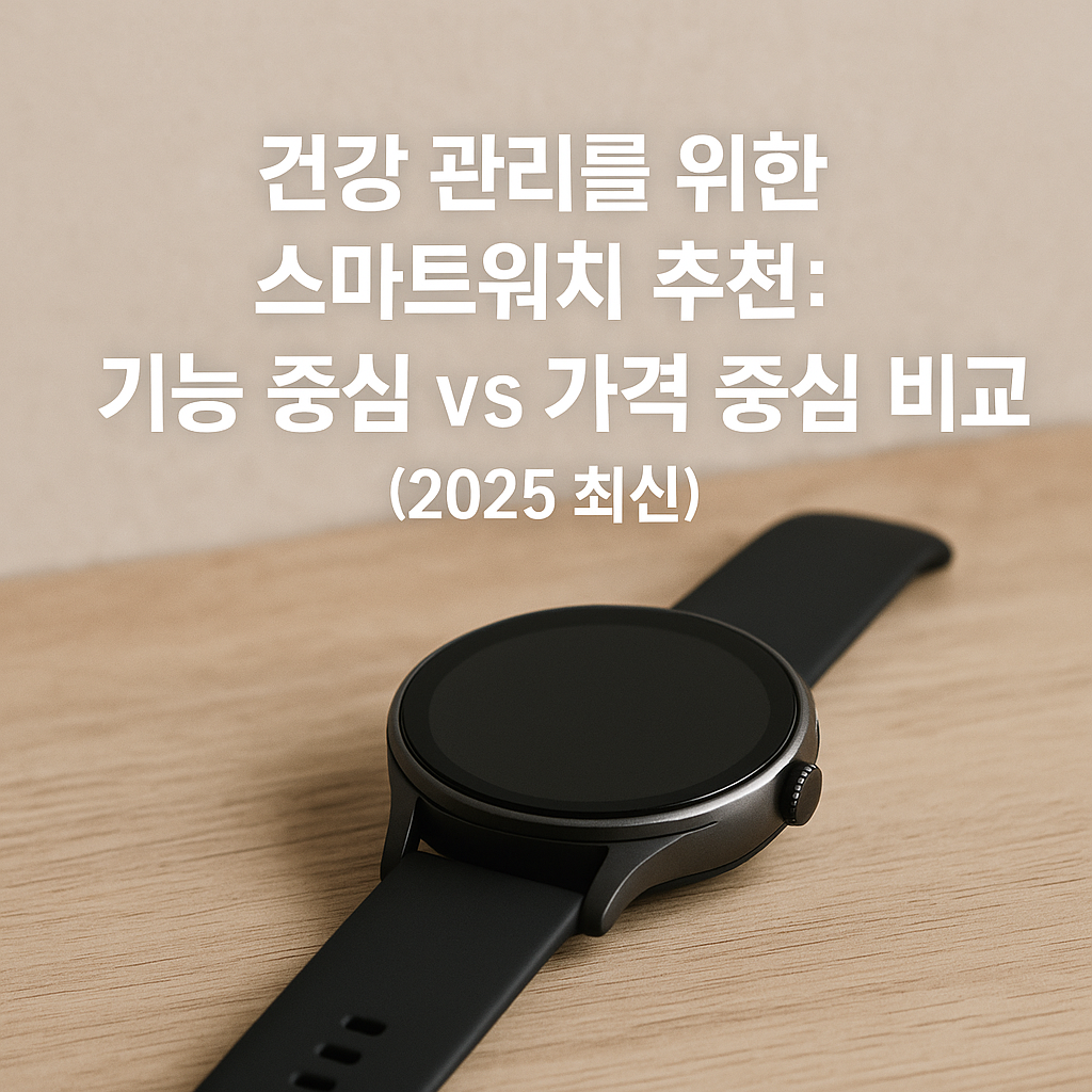 건강 관리를 위한 스마트워치 추천