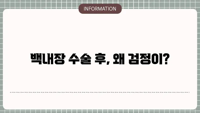 백내장 수술 후 주의사항 이미지