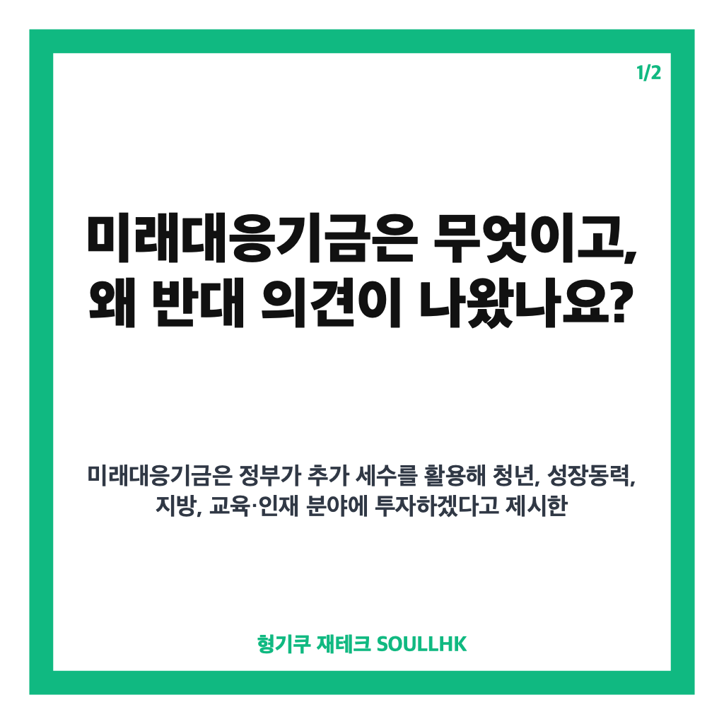추경호 미래대응기금 반대 이유, 지방교부세 재원 우려는? 카드뉴스 1