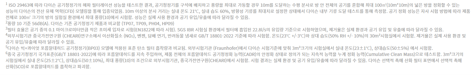 다이슨 공기청정기 테스트