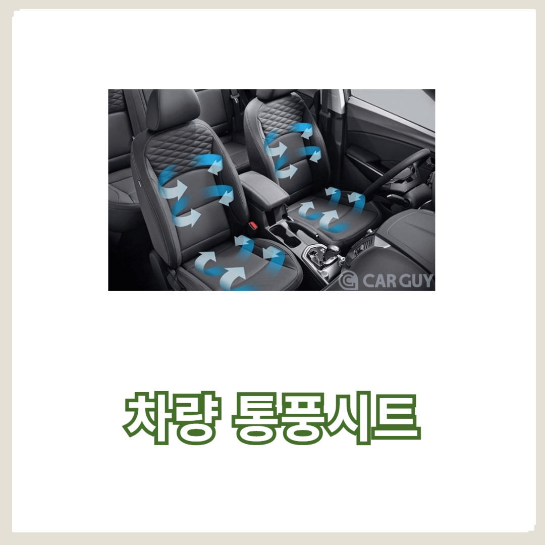 차량 통풍시트의 장점과 설치 방법, 추천 모델 완벽 가이드
