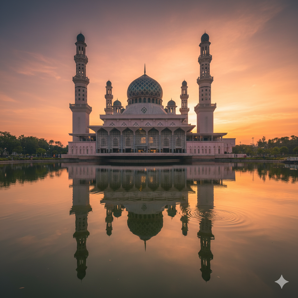 말레이시아 이국적인 문화를 볼수있는 이슬람사원
