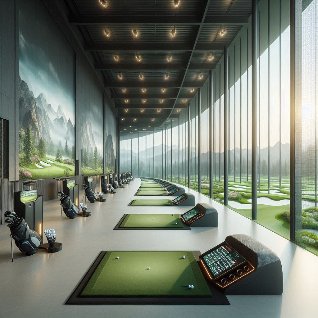 실내골프연습장 배경
