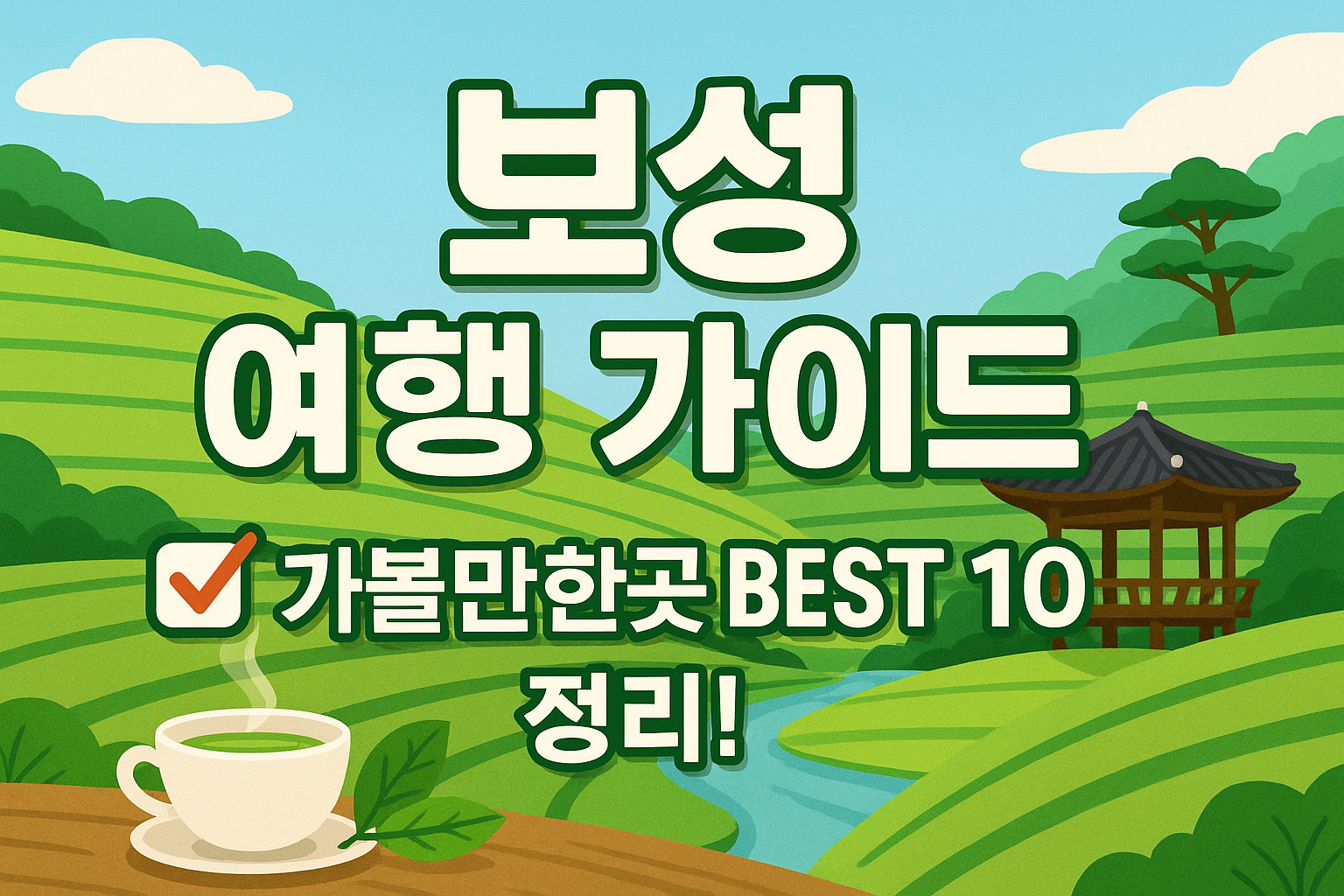 보성 가볼만한곳 베스트10