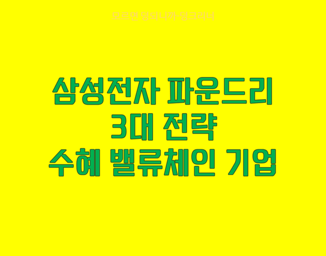 삼성전자 밸류체인