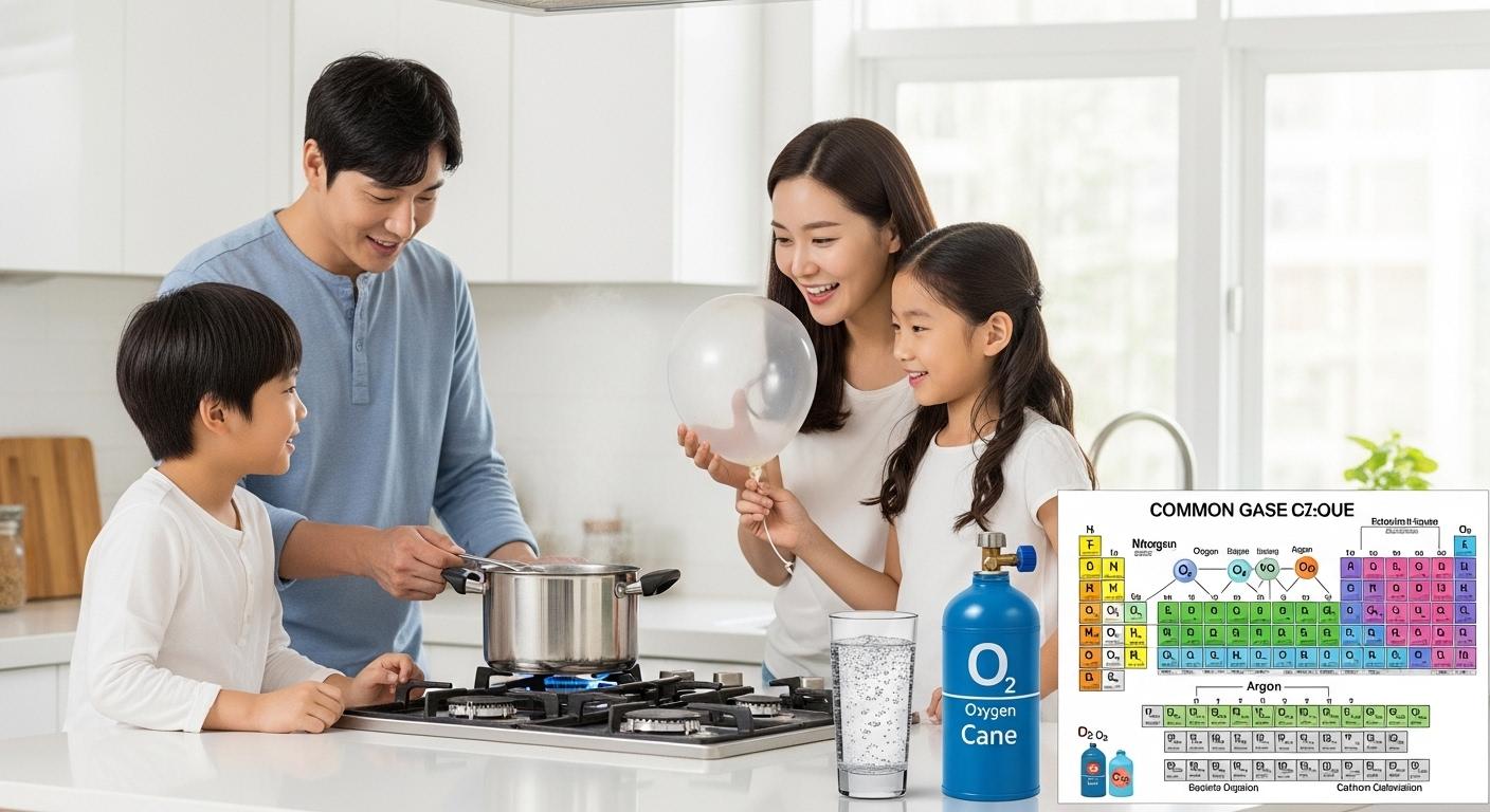 우리 생활에서 쓰이는 기체의 종류와 성질, 쓰임새 조사하기