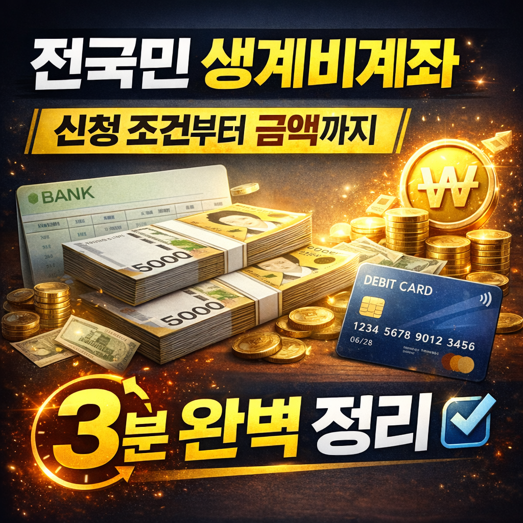 전국민 생계비계좌 신청하러 가기