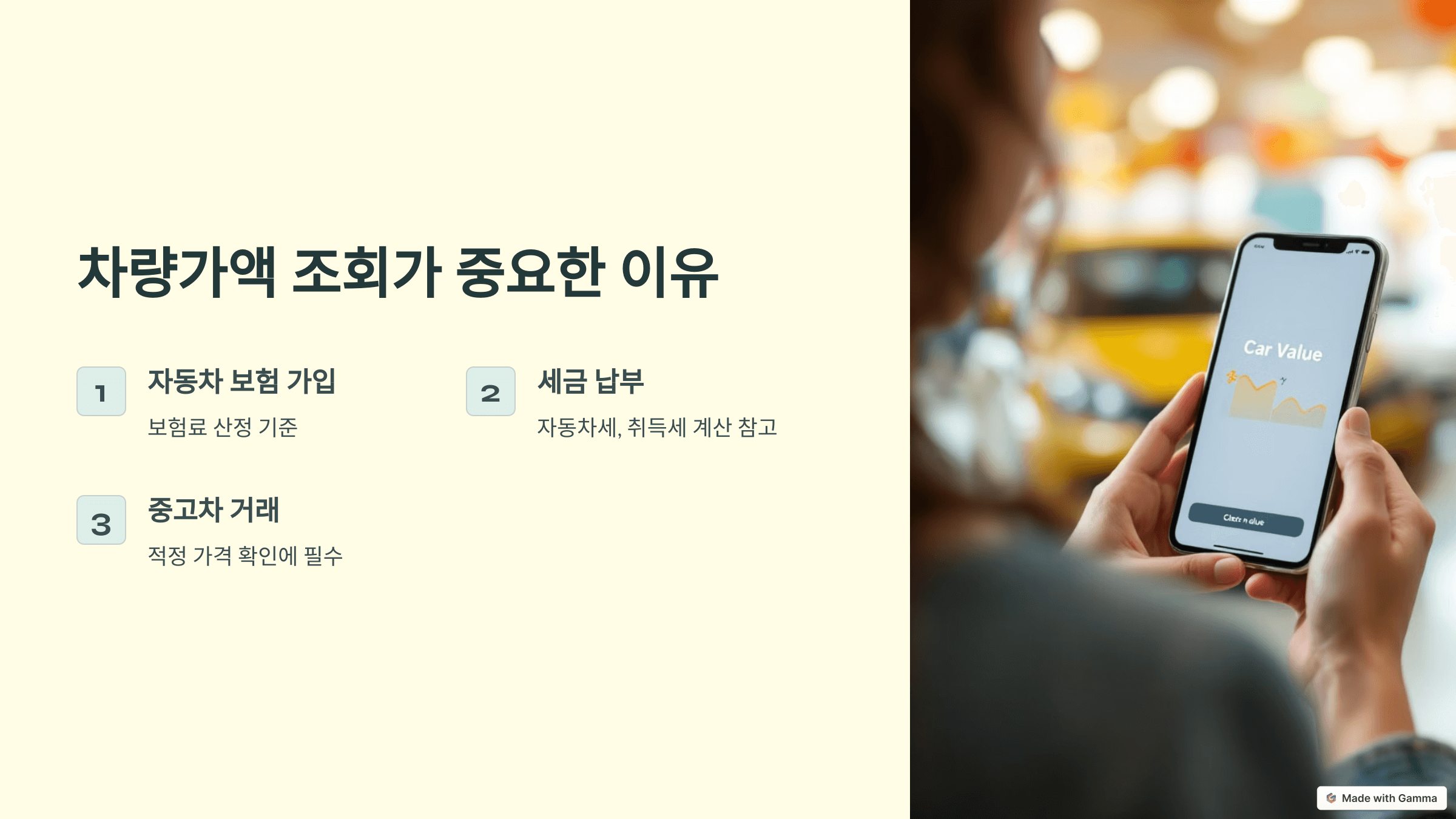 2025년 자동차 차량가액 조회 완벽 가이드