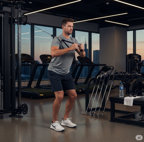 골프를 위한 체력 관리와 운동법이 성적에 미치는 영향 관련이미지